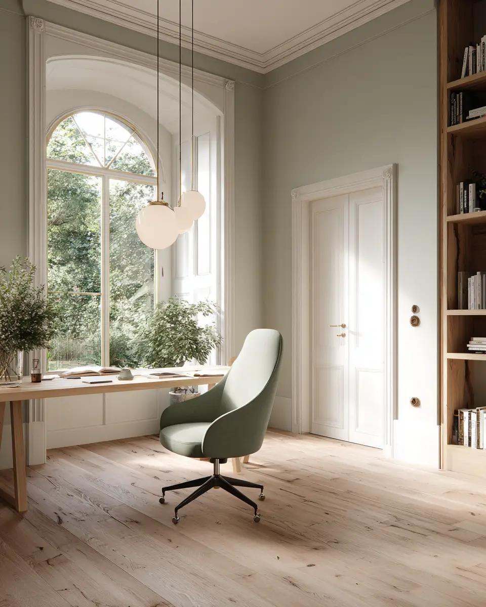 Sage Green Minimalist Home Office Decor Ideas