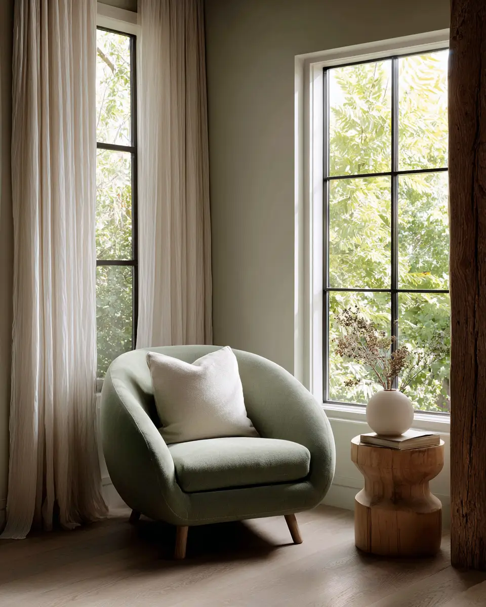 Sage Green Minimalist Living Room Decor Ideas