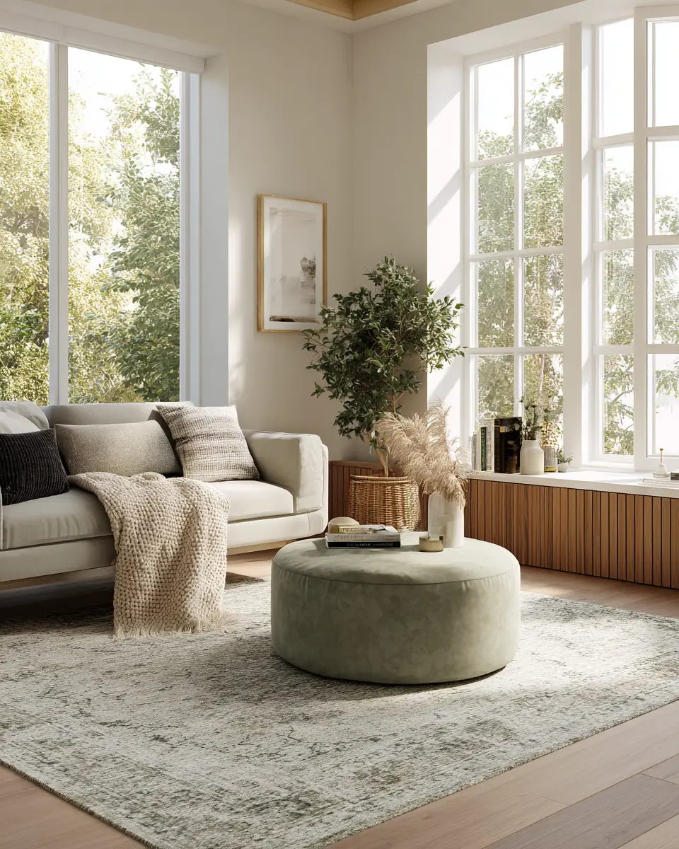 Sage Green Minimalist Living Room Decor Ideas