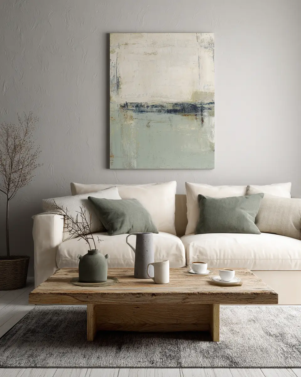 Sage Green Minimalist Living Room Decor Ideas