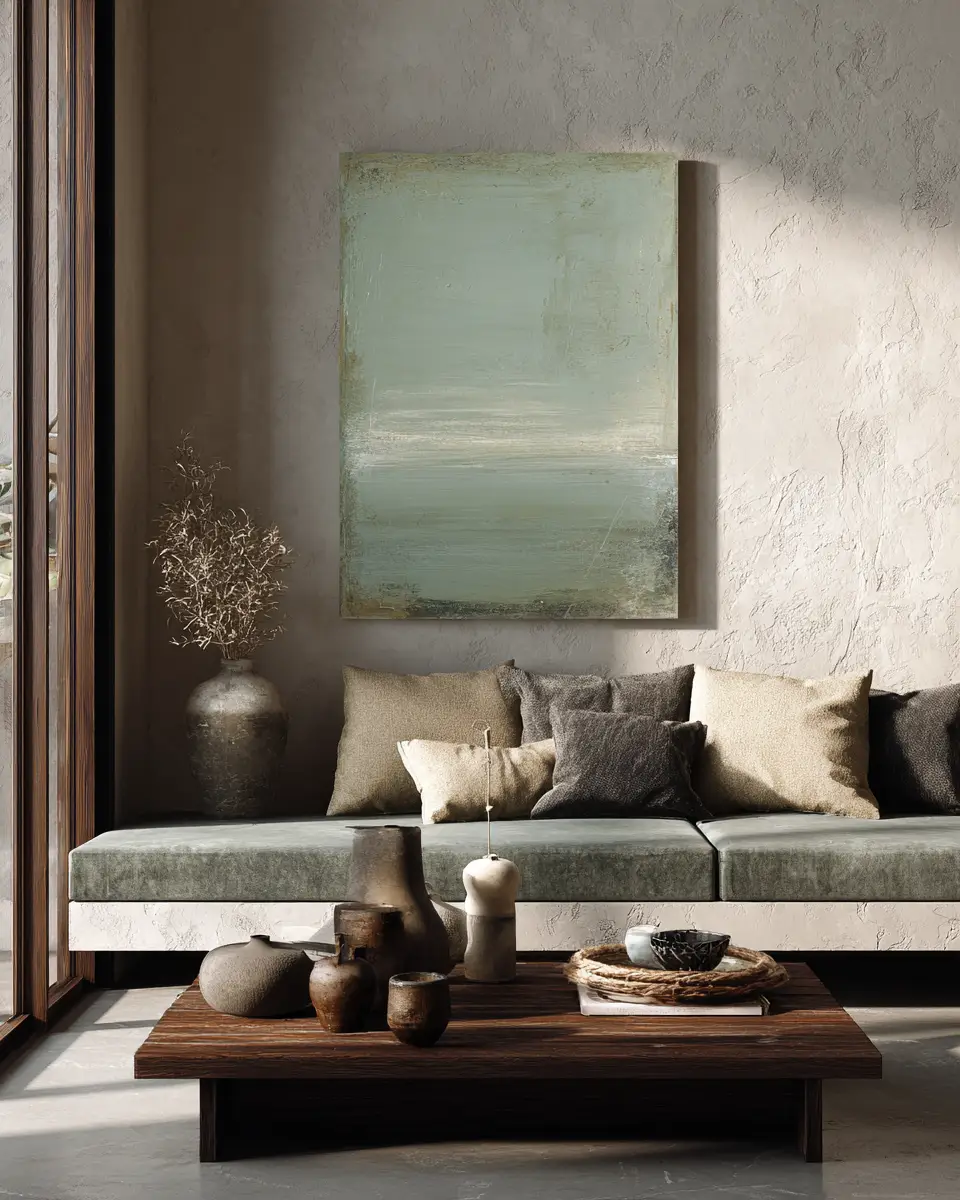 Sage Green Minimalist Living Room Decor Ideas