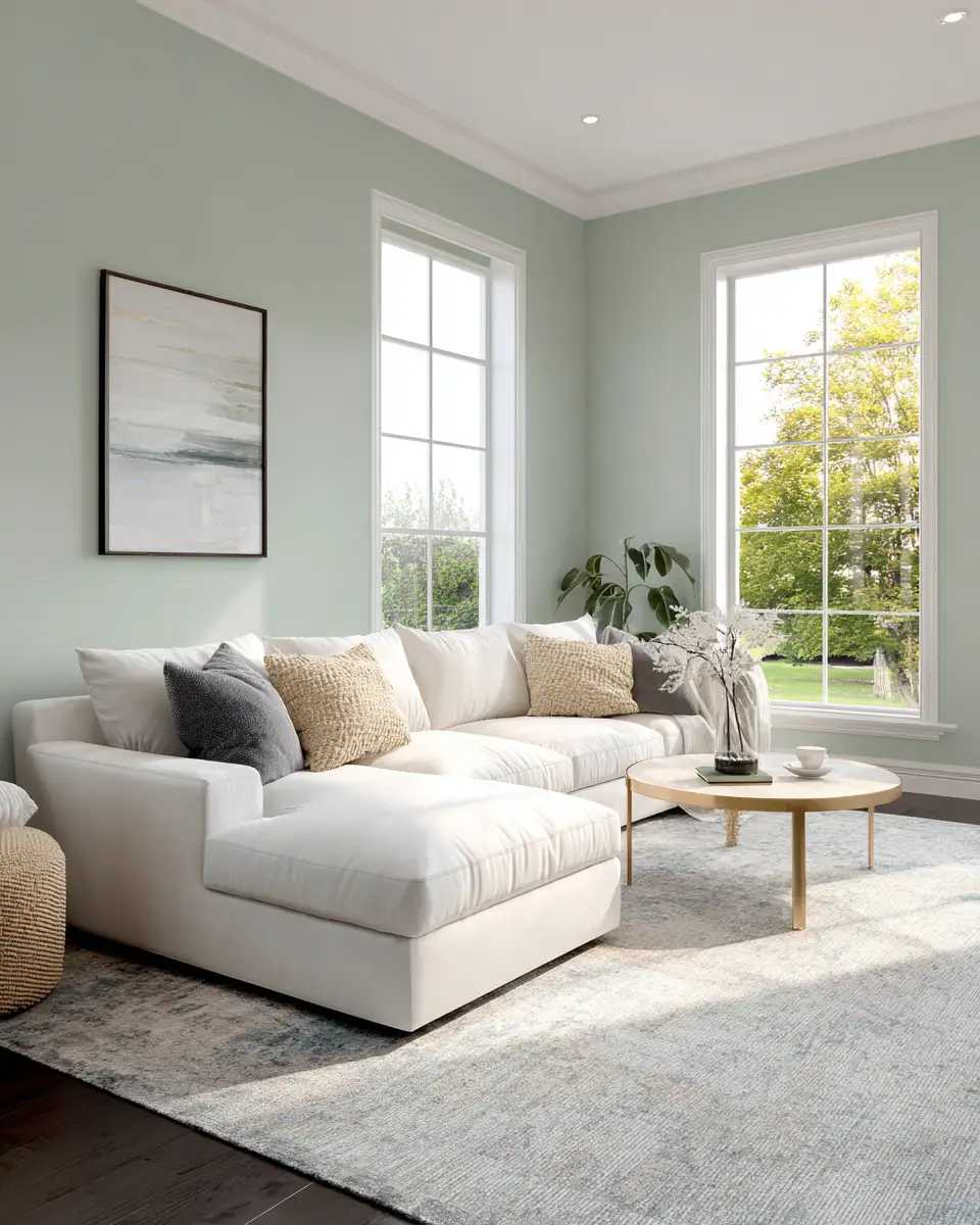 Sage Green Minimalist Living Room Decor Ideas