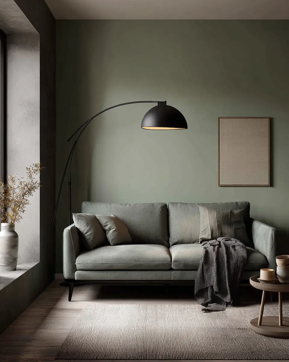 Sage Green Minimalist Living Room Decor Ideas