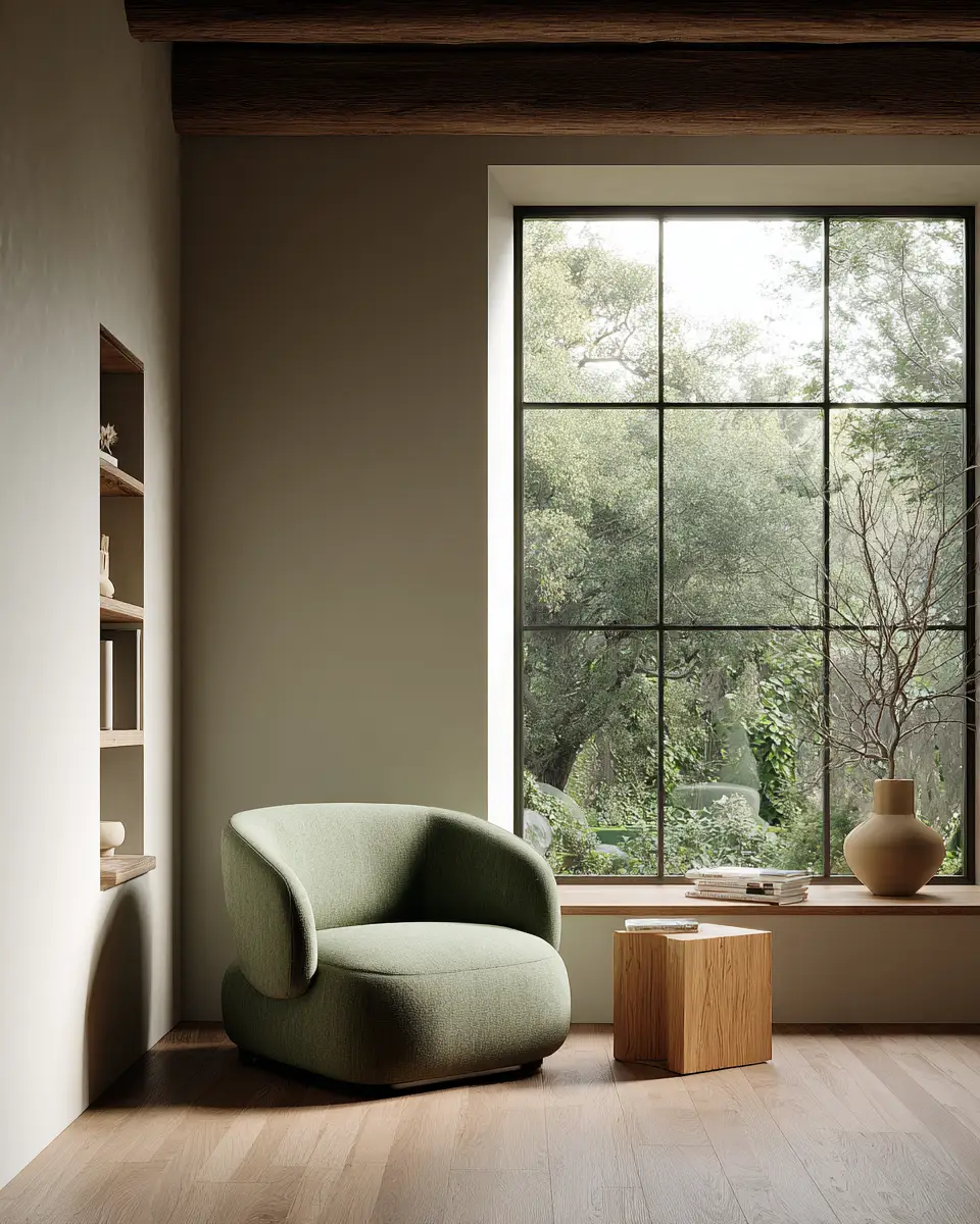 Sage Green Minimalist Living Room Decor Ideas