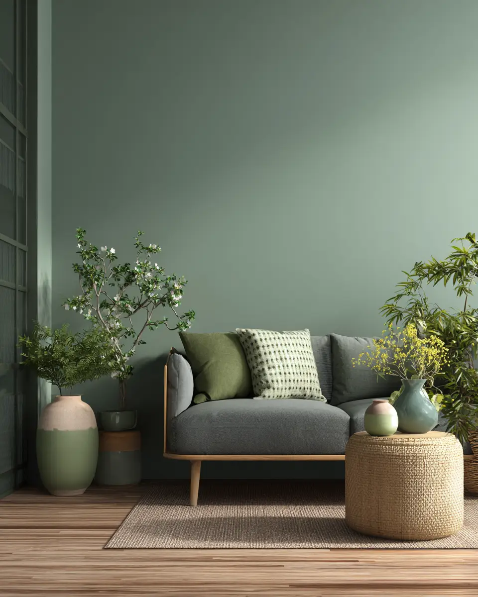 Sage Green Minimalist Living Room Decor Ideas
