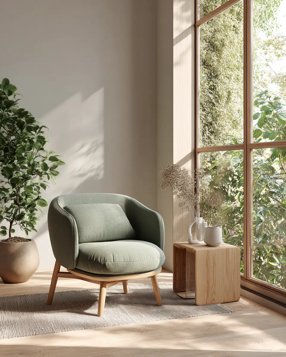 Sage Green Minimalist Living Room Decor Ideas