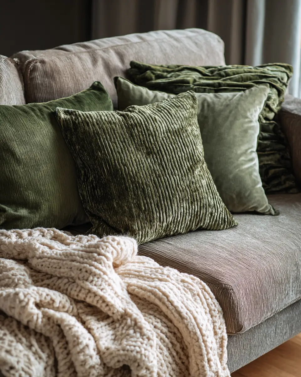 Sage Green Modern Living Room Decor Ideas