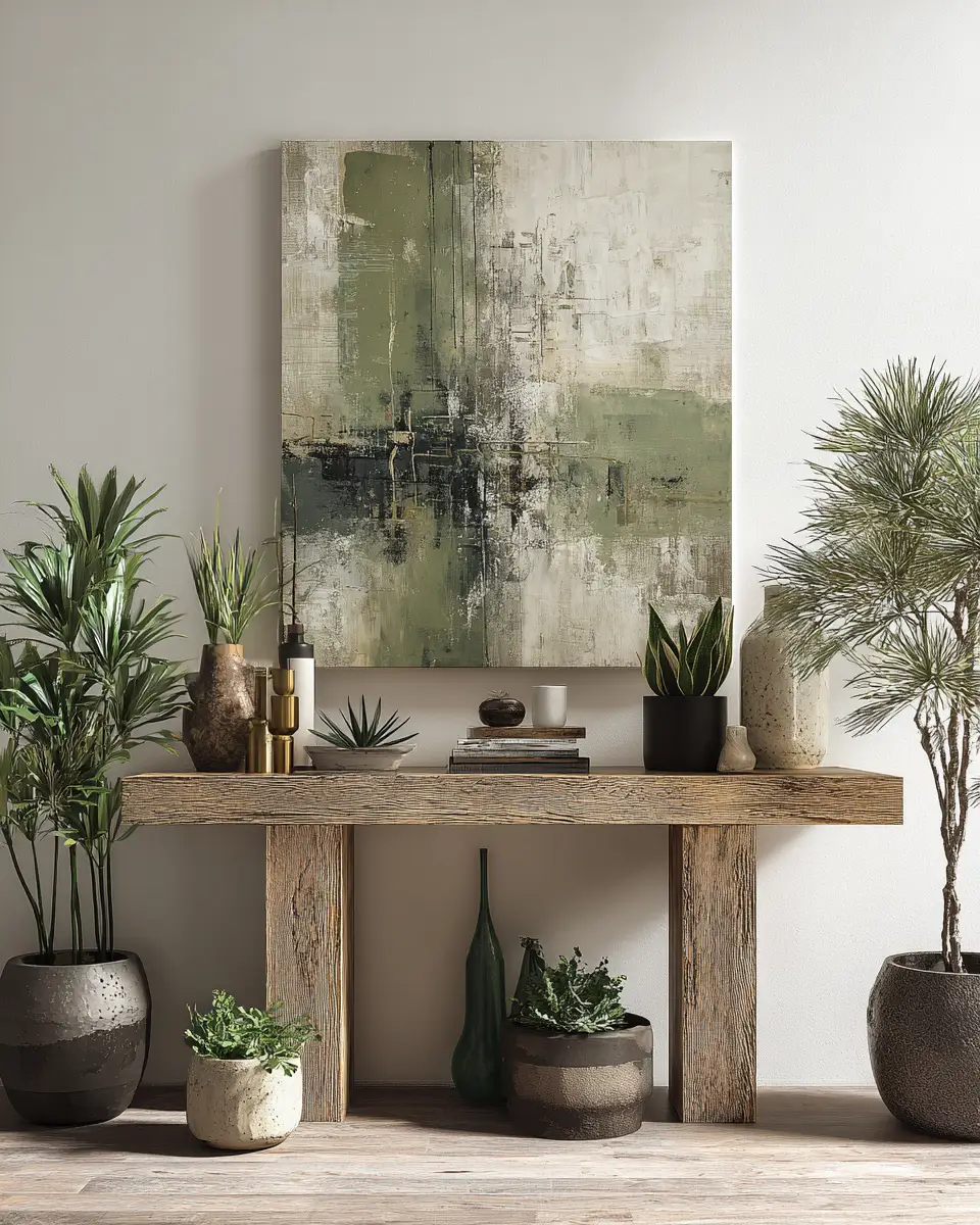 Sage Green Modern Living Room Decor Ideas