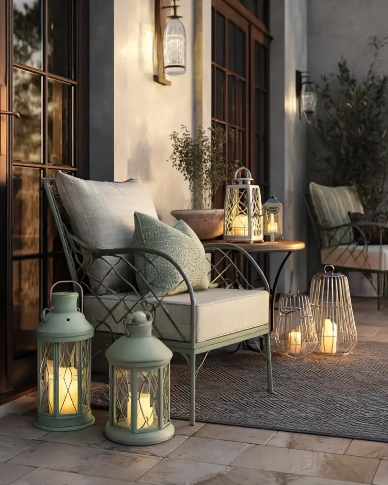 Sage Green Transitional Balcony Decor Ideas - Featured