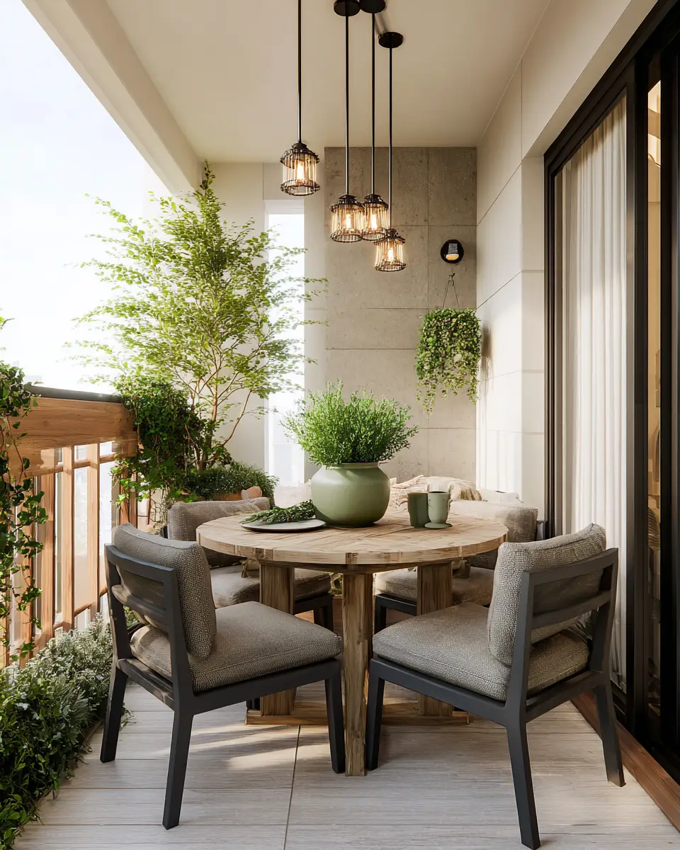 Sage Green Transitional Balcony Decor Ideas