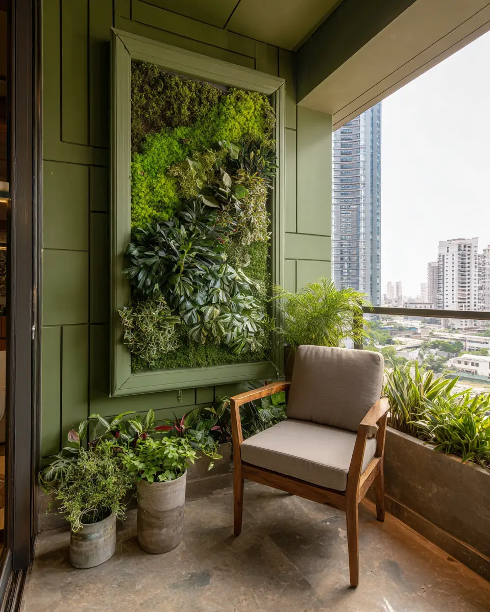 Sage Green Transitional Balcony Decor Ideas