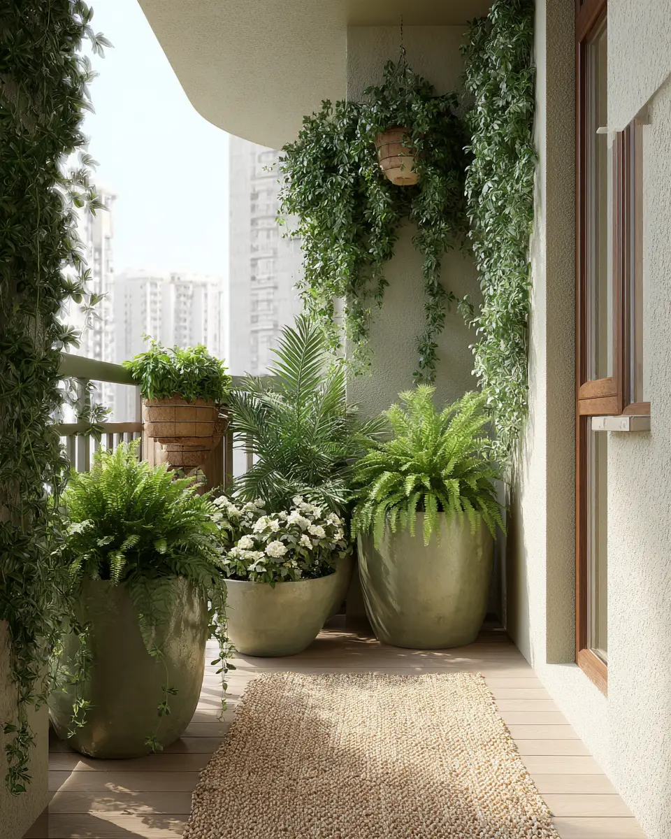 Sage Green Transitional Balcony Decor Ideas