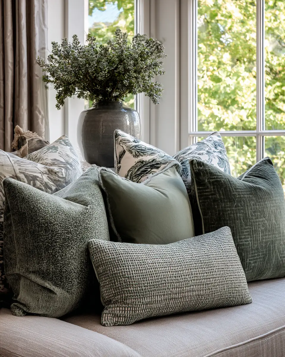 Sage Green Transitional Balcony Decor Ideas