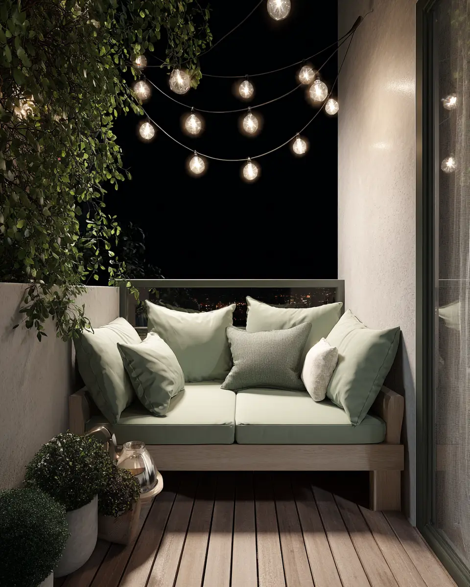 Sage Green Transitional Balcony Decor Ideas