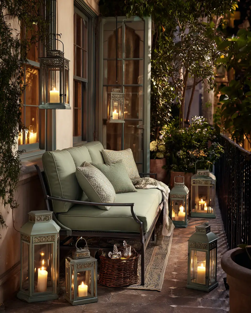 Sage Green Transitional Balcony Decor Ideas