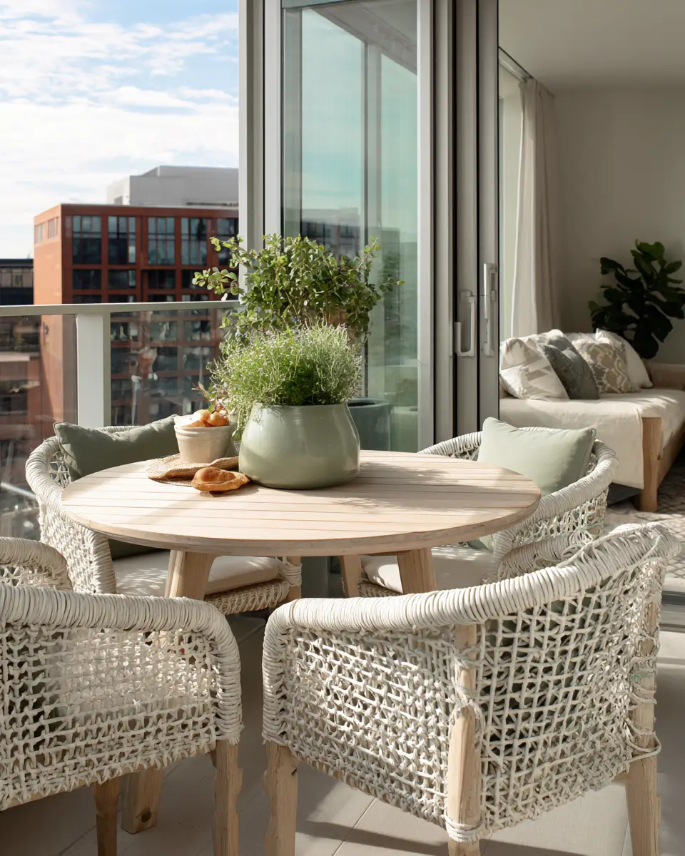 Sage Green Transitional Balcony Decor Ideas