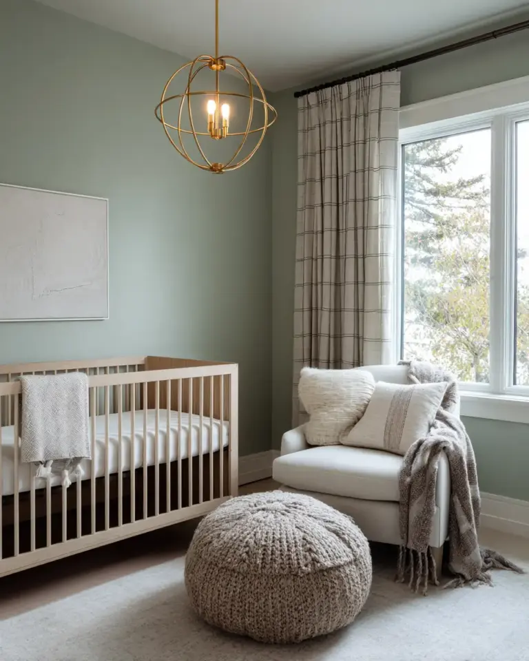 Sage Green Transitional Nursery Decor Ideas - Featured