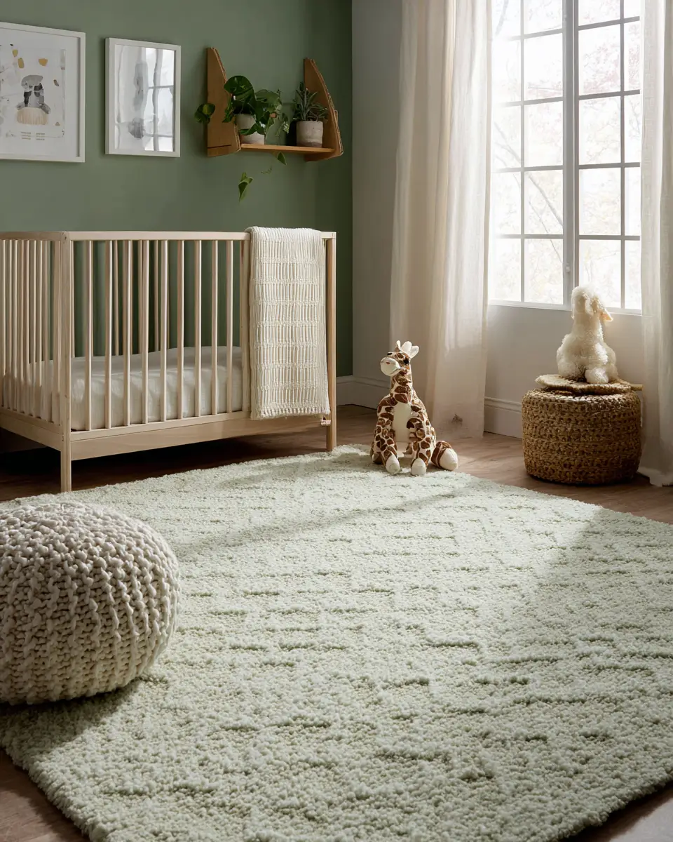 Sage Green Transitional Nursery Decor Ideas