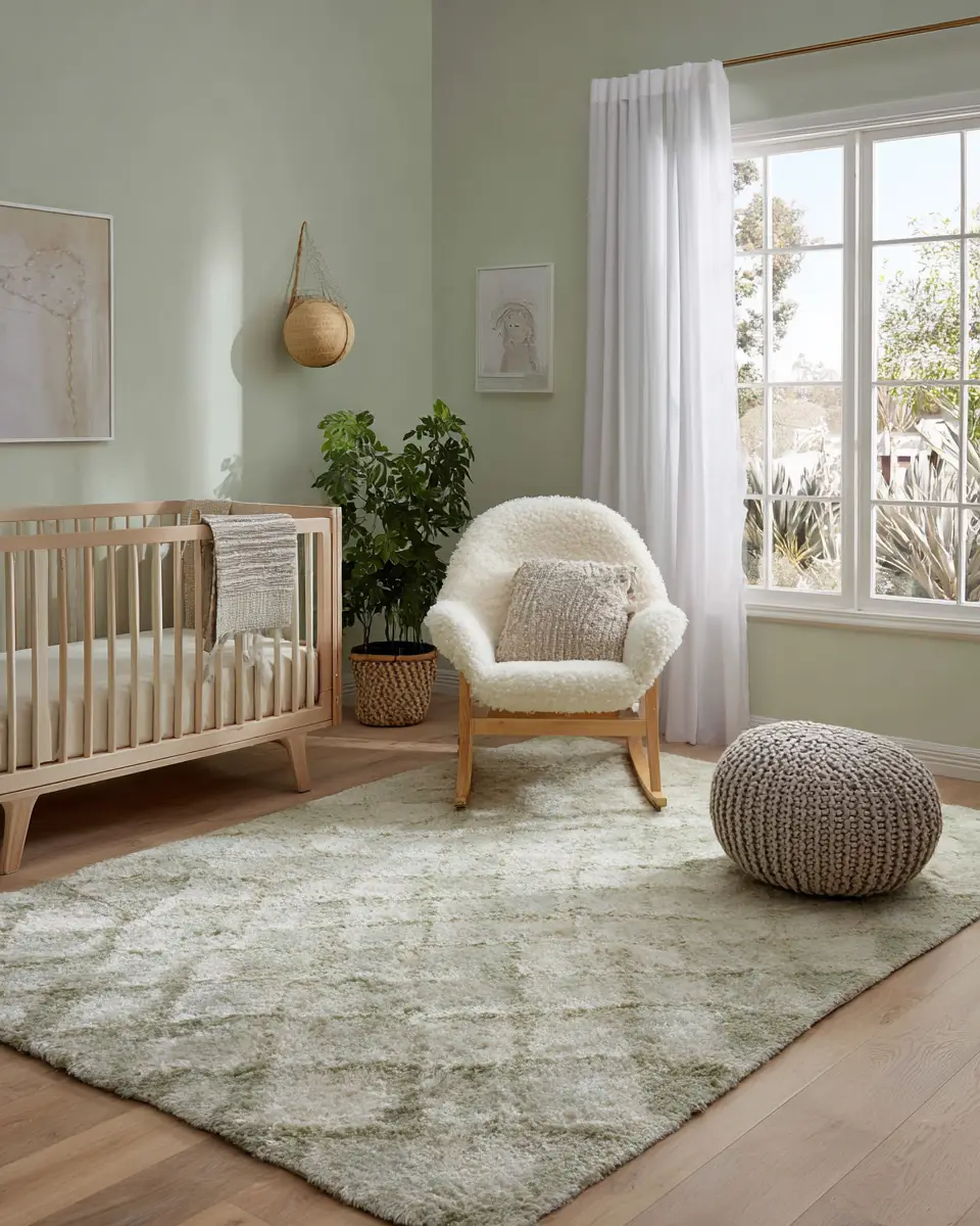 Sage Green Transitional Nursery Decor Ideas