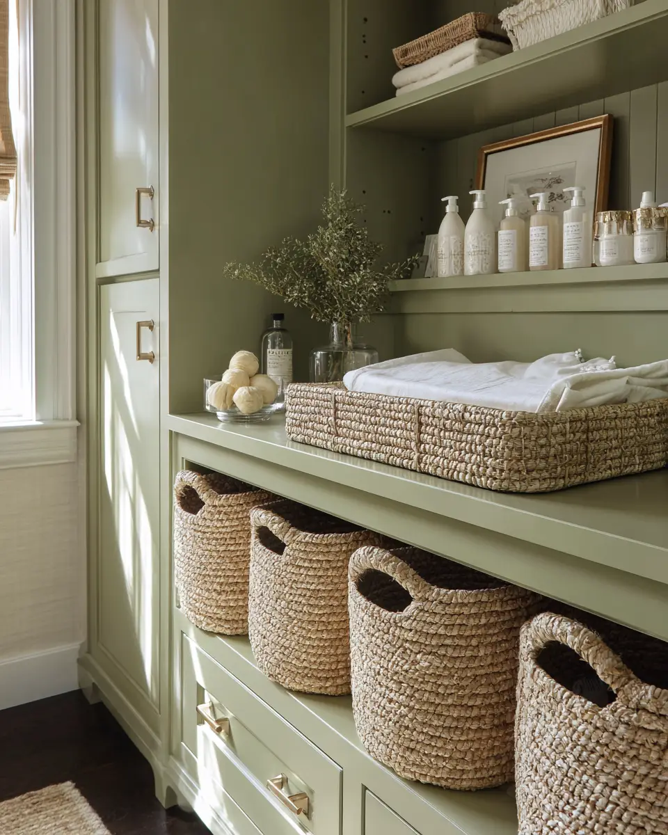 Sage Green Transitional Nursery Decor Ideas