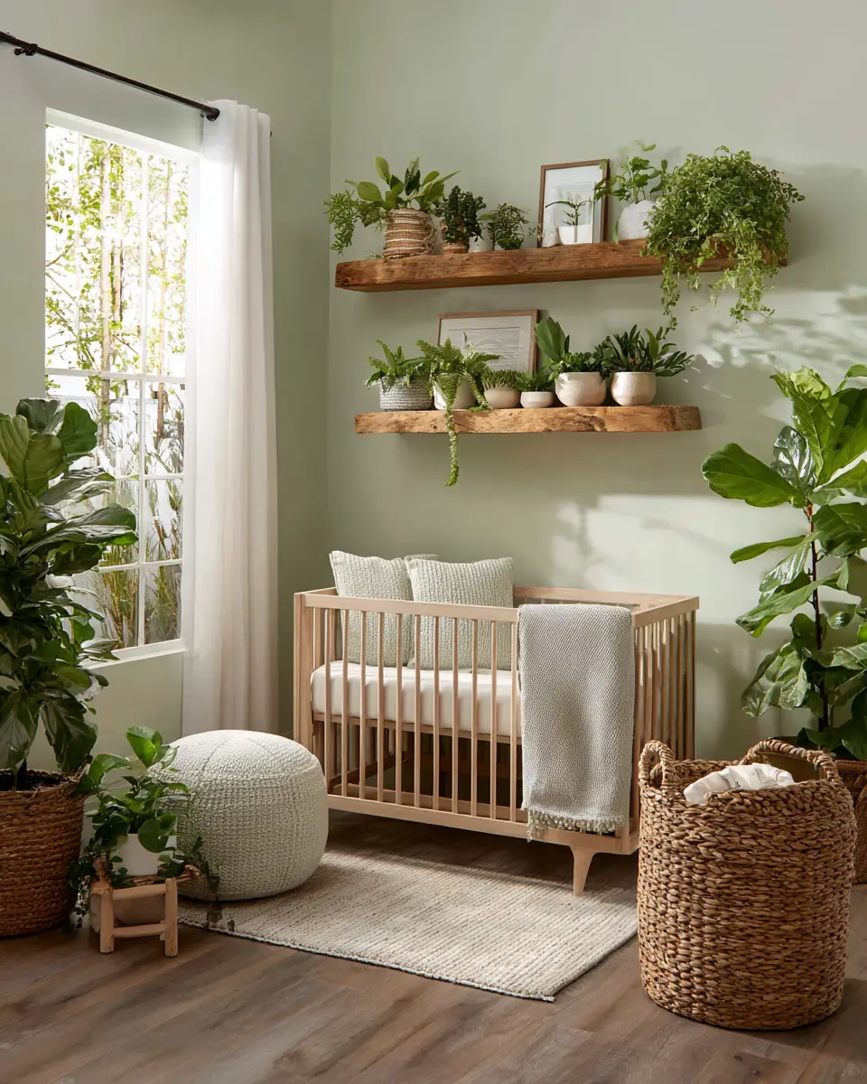 Sage Green Transitional Nursery Decor Ideas