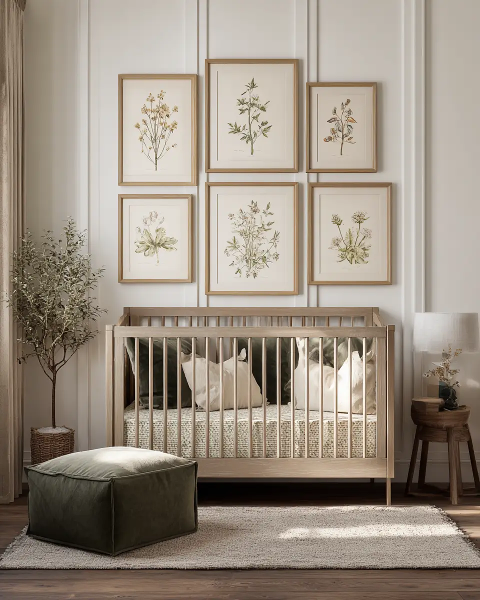 Sage Green Transitional Nursery Decor Ideas