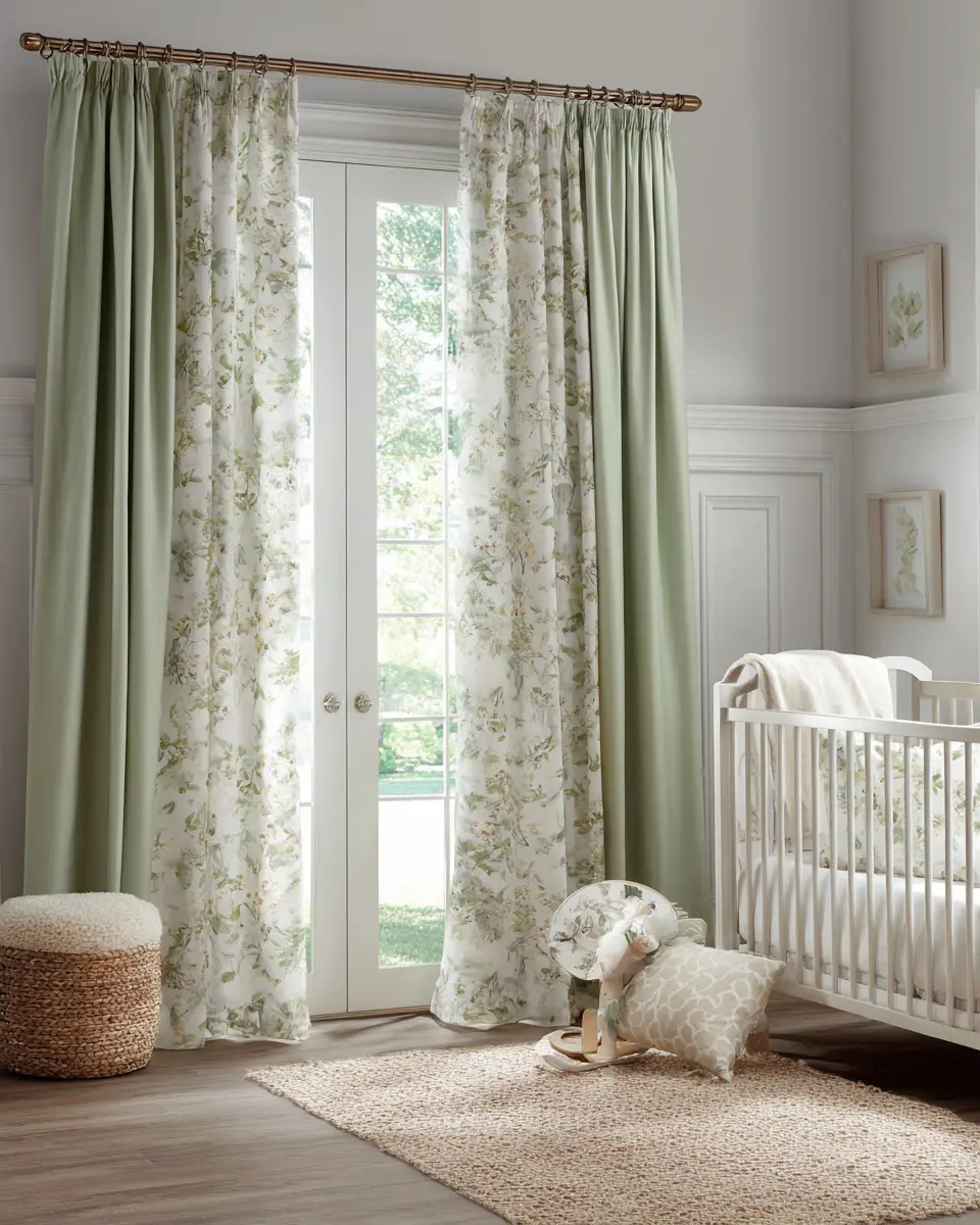 Sage Green Transitional Nursery Decor Ideas
