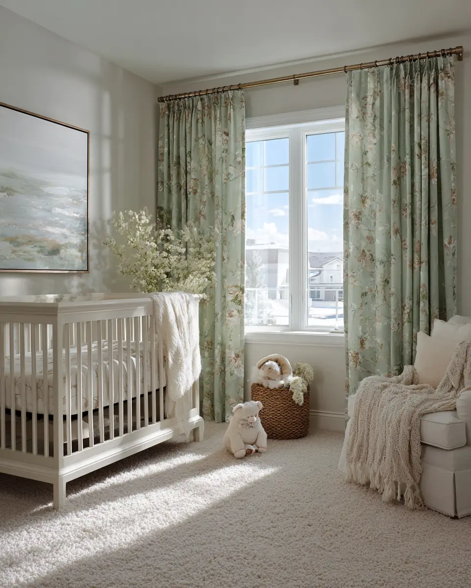 Sage Green Transitional Nursery Decor Ideas