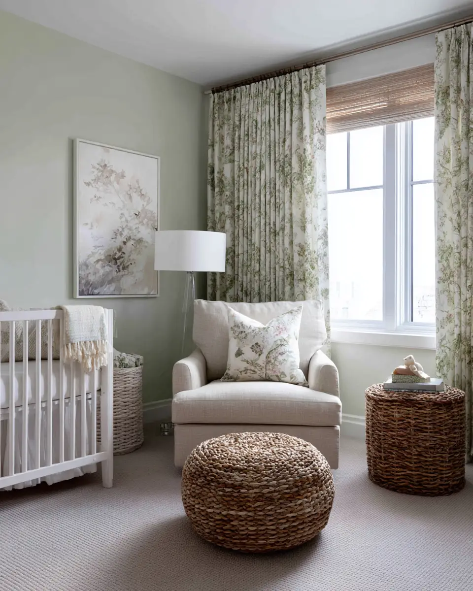 Sage Green Transitional Nursery Decor Ideas