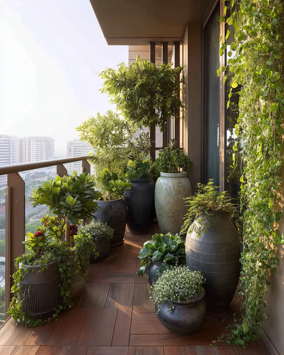 Serene Contemporary Balcony Decor Ideas
