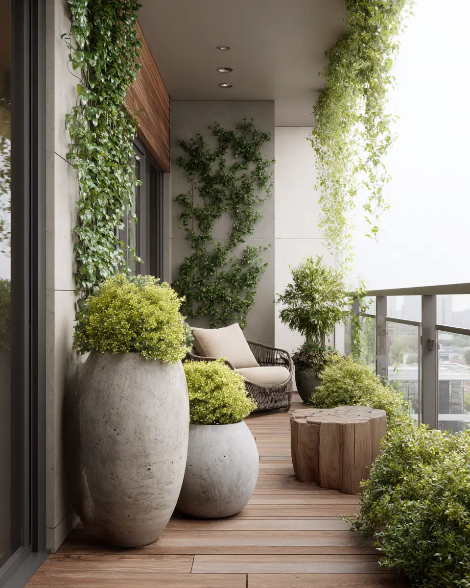Serene Contemporary Balcony Decor Ideas