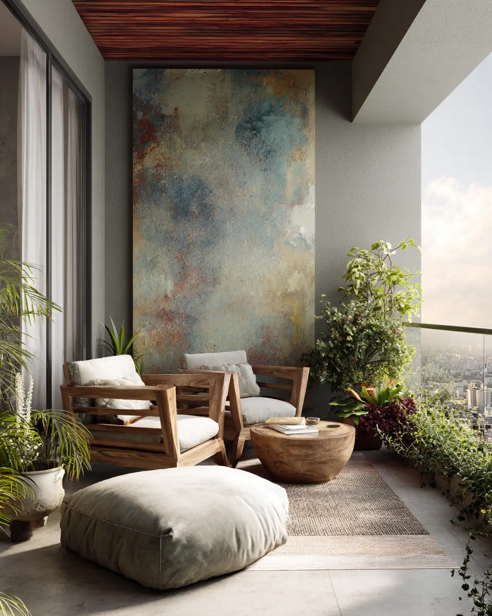 Serene Contemporary Balcony Decor Ideas