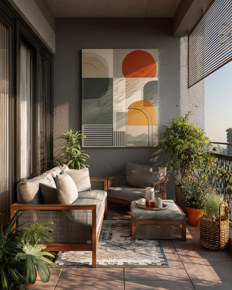 Serene Contemporary Balcony Decor Ideas