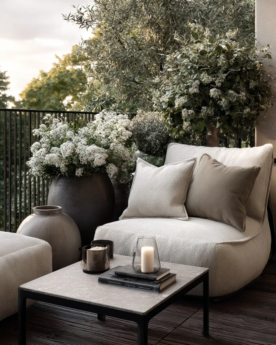Serene Contemporary Balcony Decor Ideas