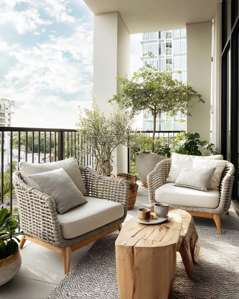 Serene Contemporary Balcony Decor Ideas