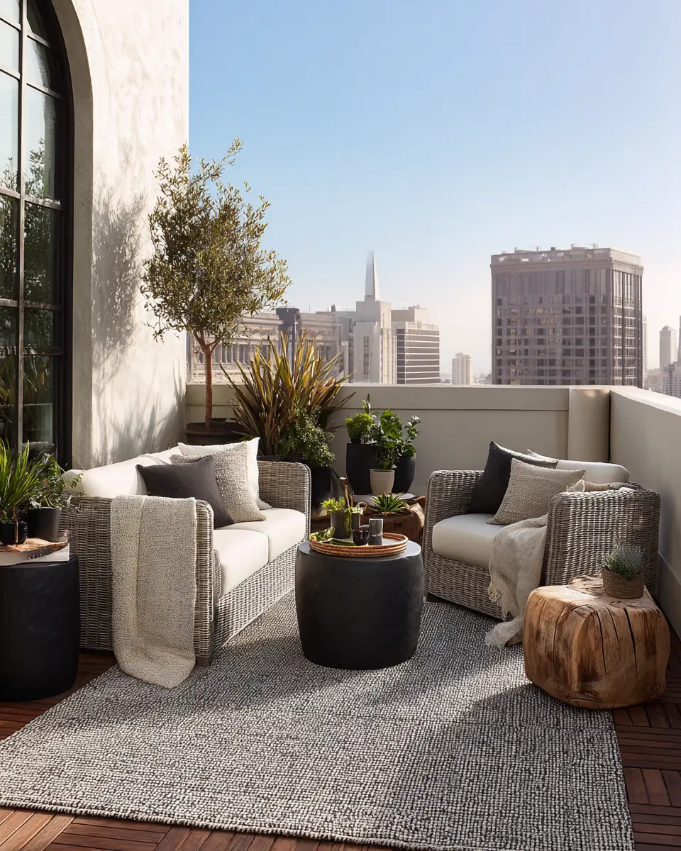 Serene Contemporary Balcony Decor Ideas