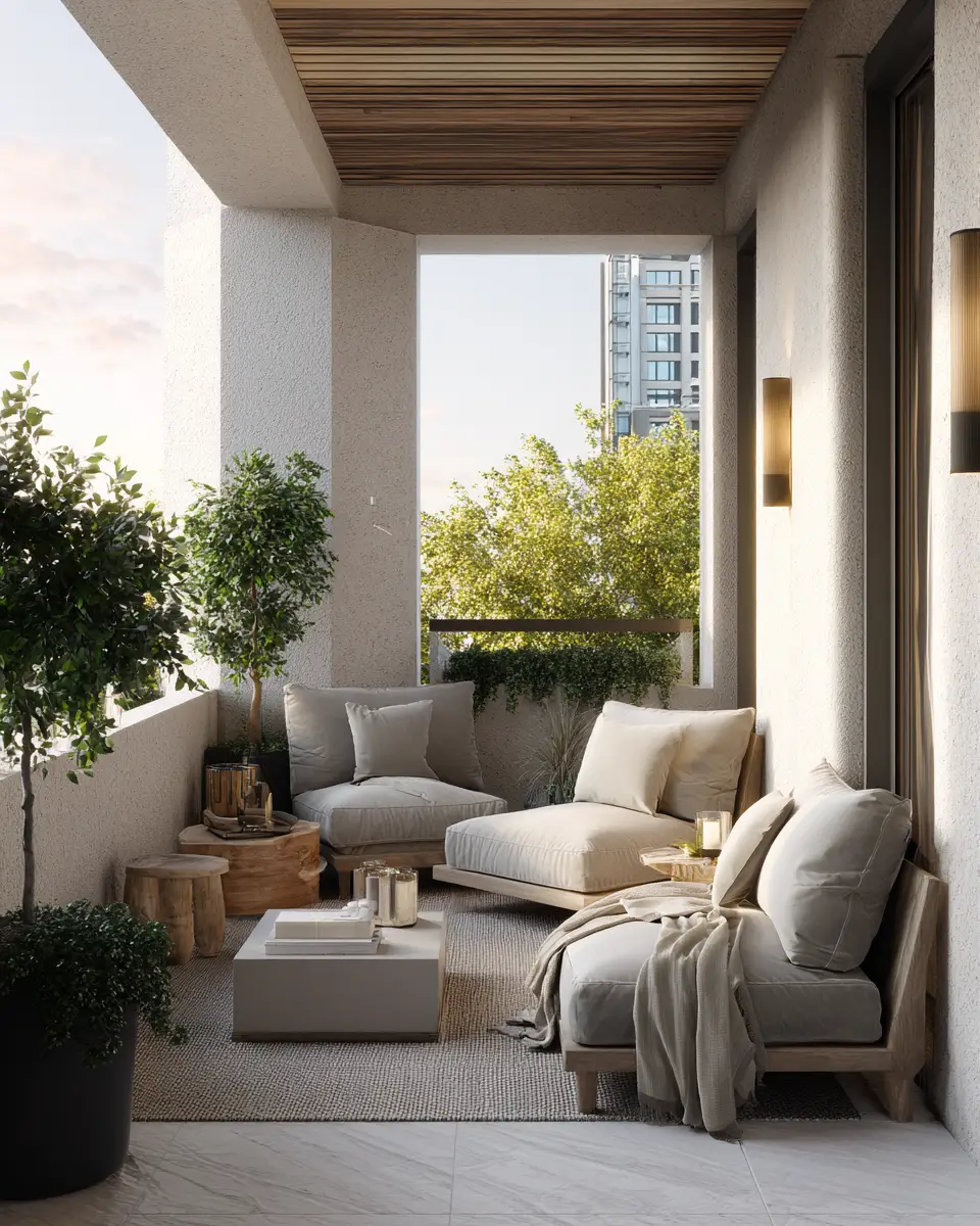 Serene Contemporary Balcony Decor Ideas