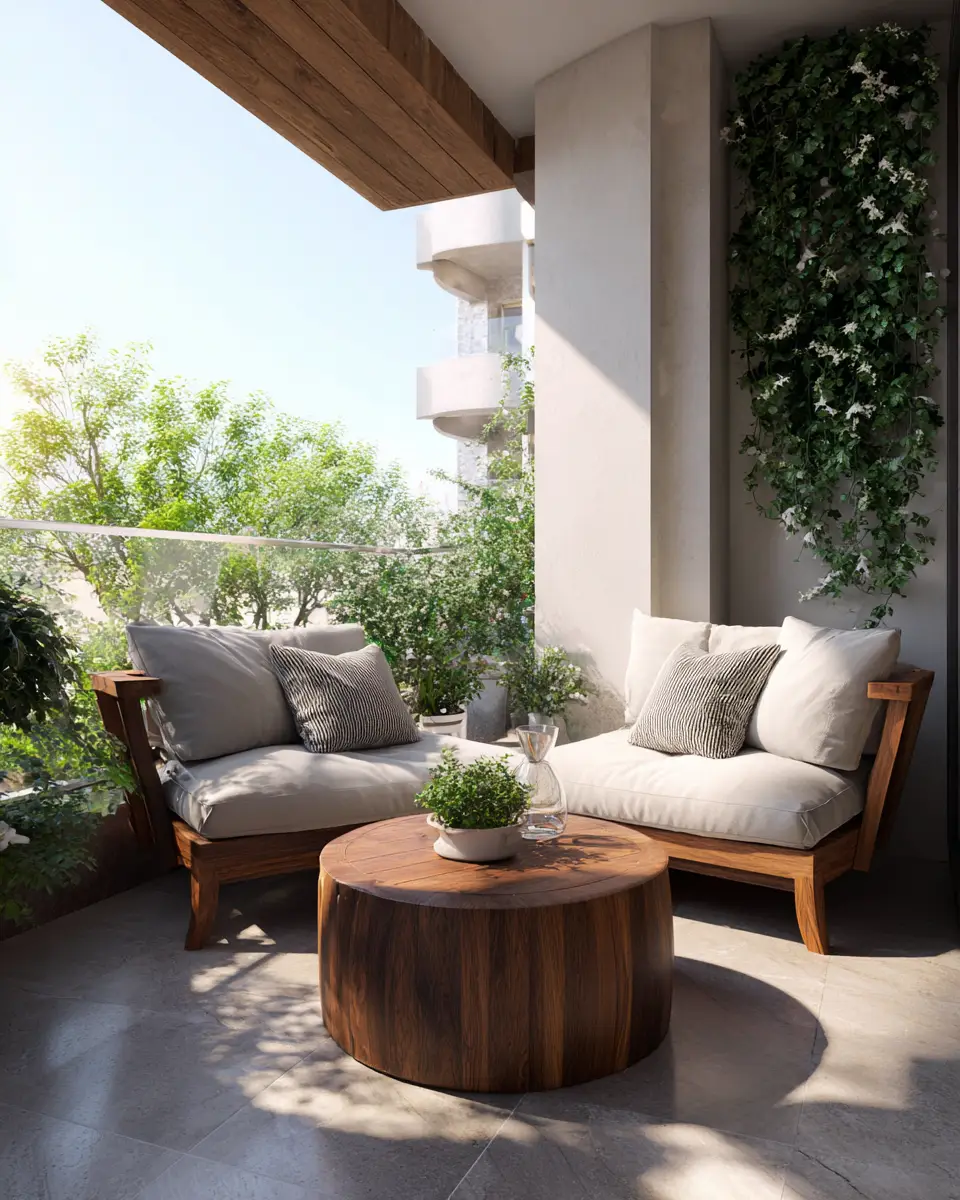 Serene Contemporary Balcony Decor Ideas