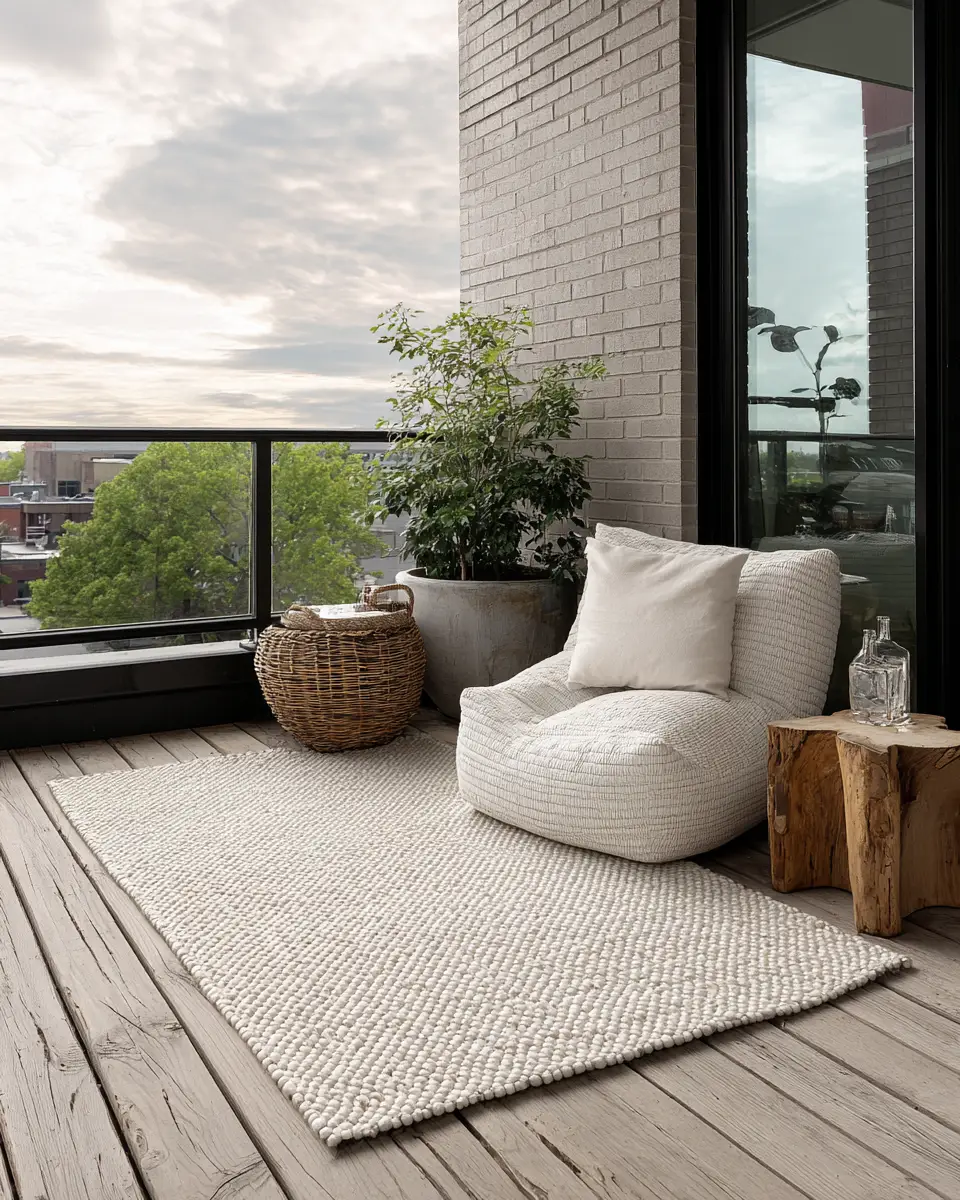 Serene Contemporary Balcony Decor Ideas