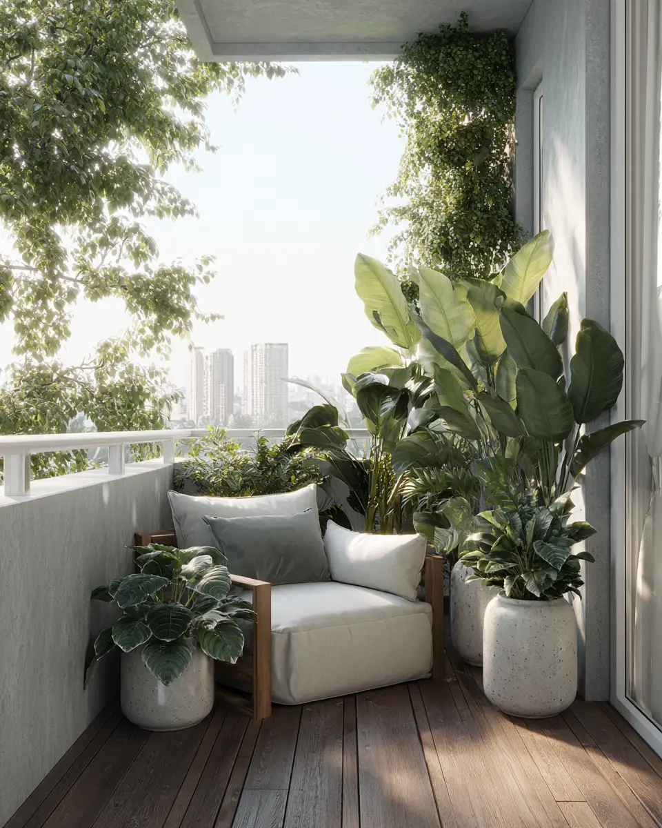 Serene Contemporary Balcony Decor Ideas