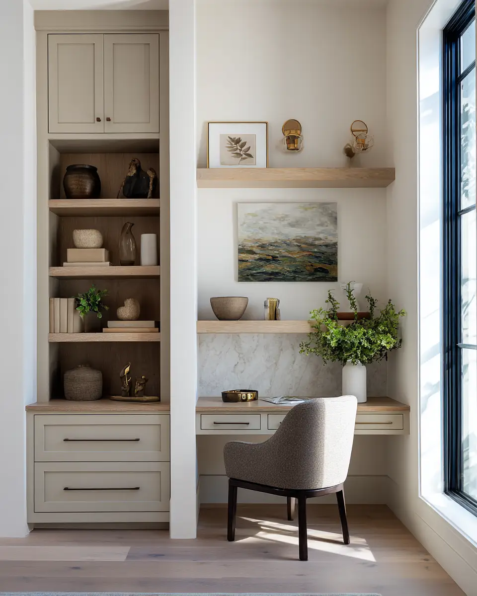 Serene Contemporary Home Office Decor Ideas