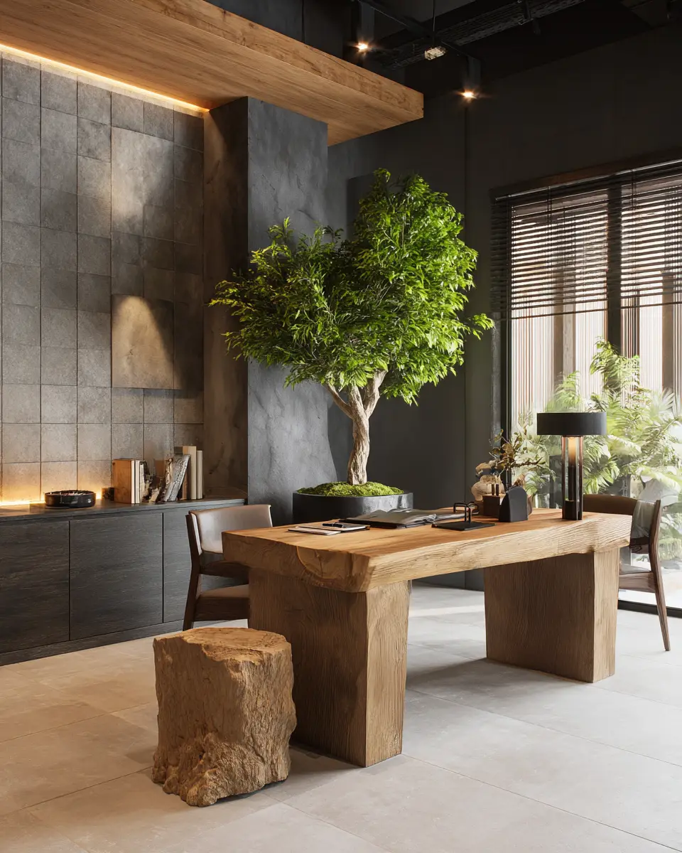 Serene Contemporary Home Office Decor Ideas