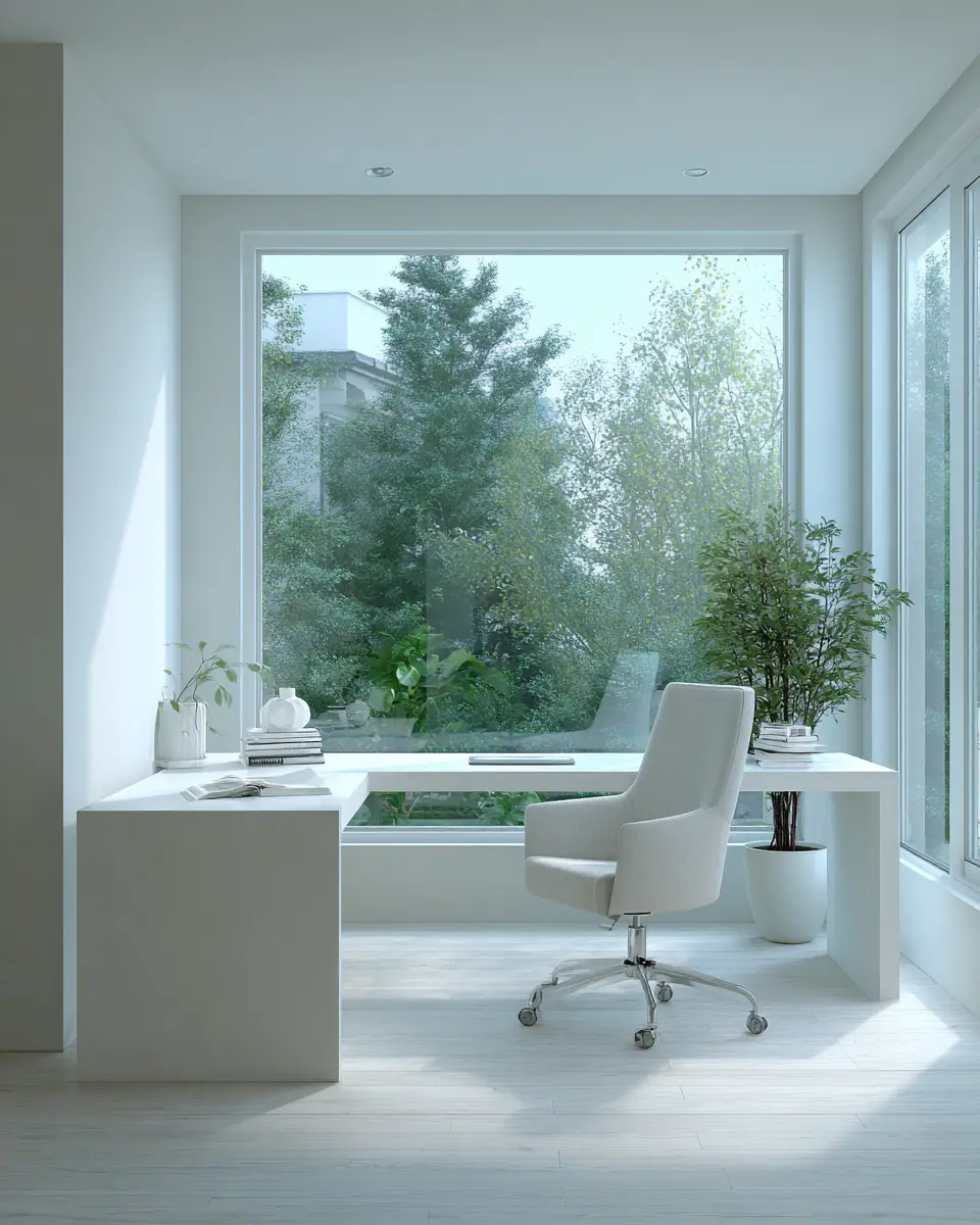 Serene Contemporary Home Office Decor Ideas