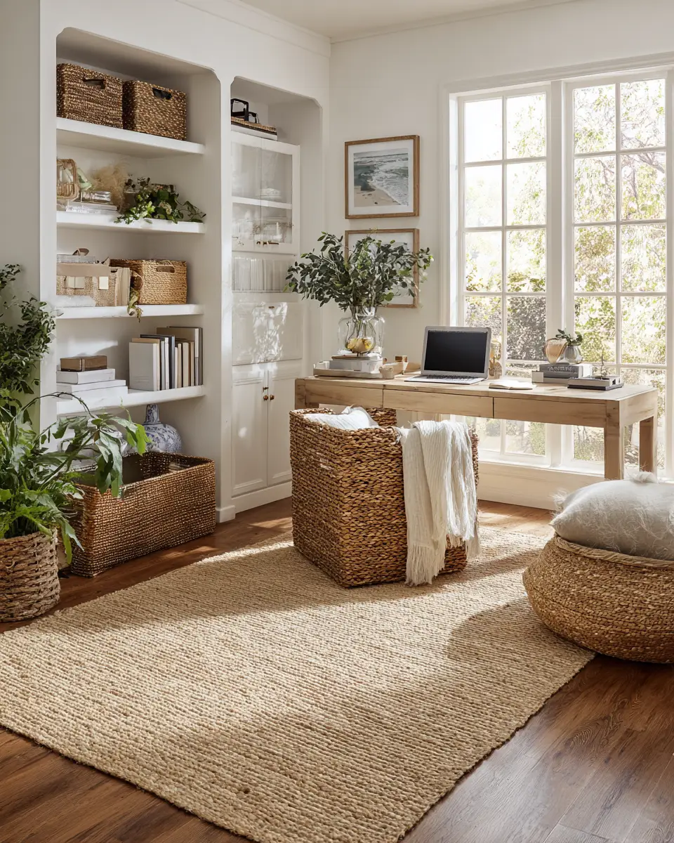 Serene Cottage Home Office Decor Ideas