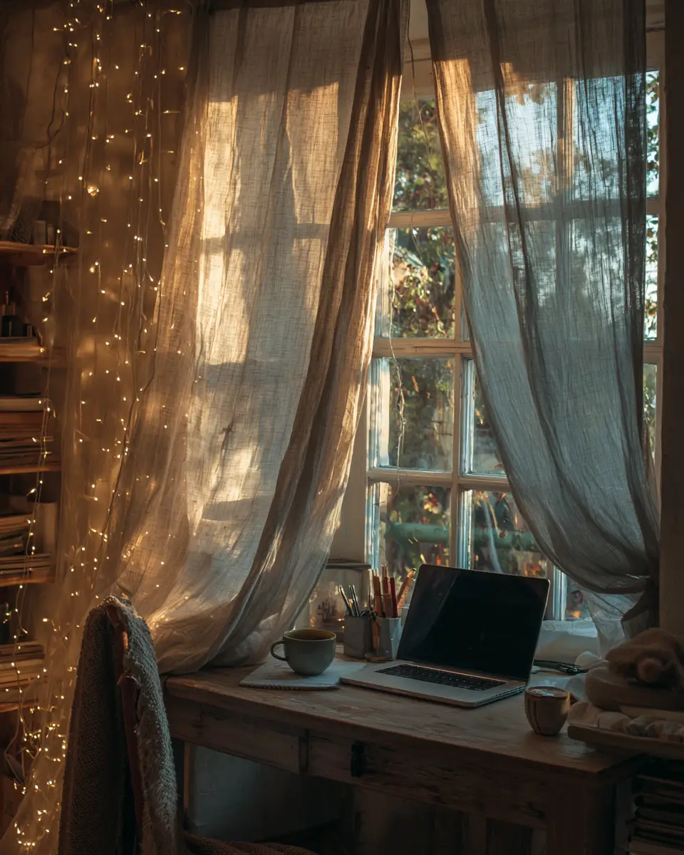 Serene Cottage Home Office Decor Ideas
