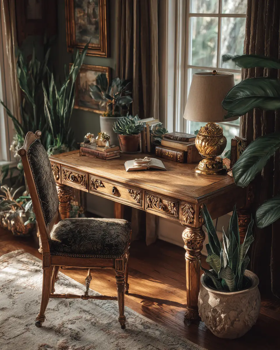 Serene Cottage Home Office Decor Ideas