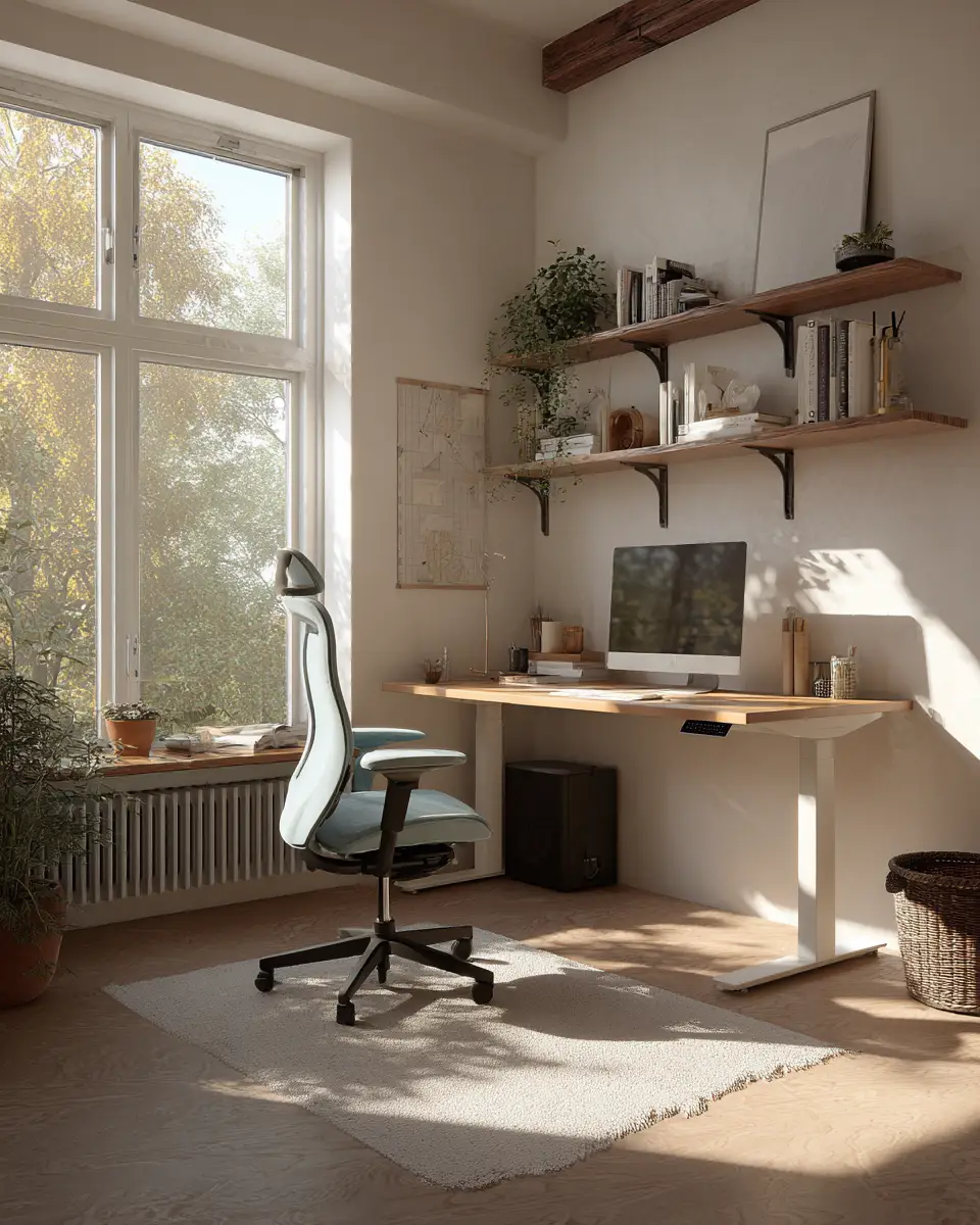 Serene Cottage Home Office Decor Ideas