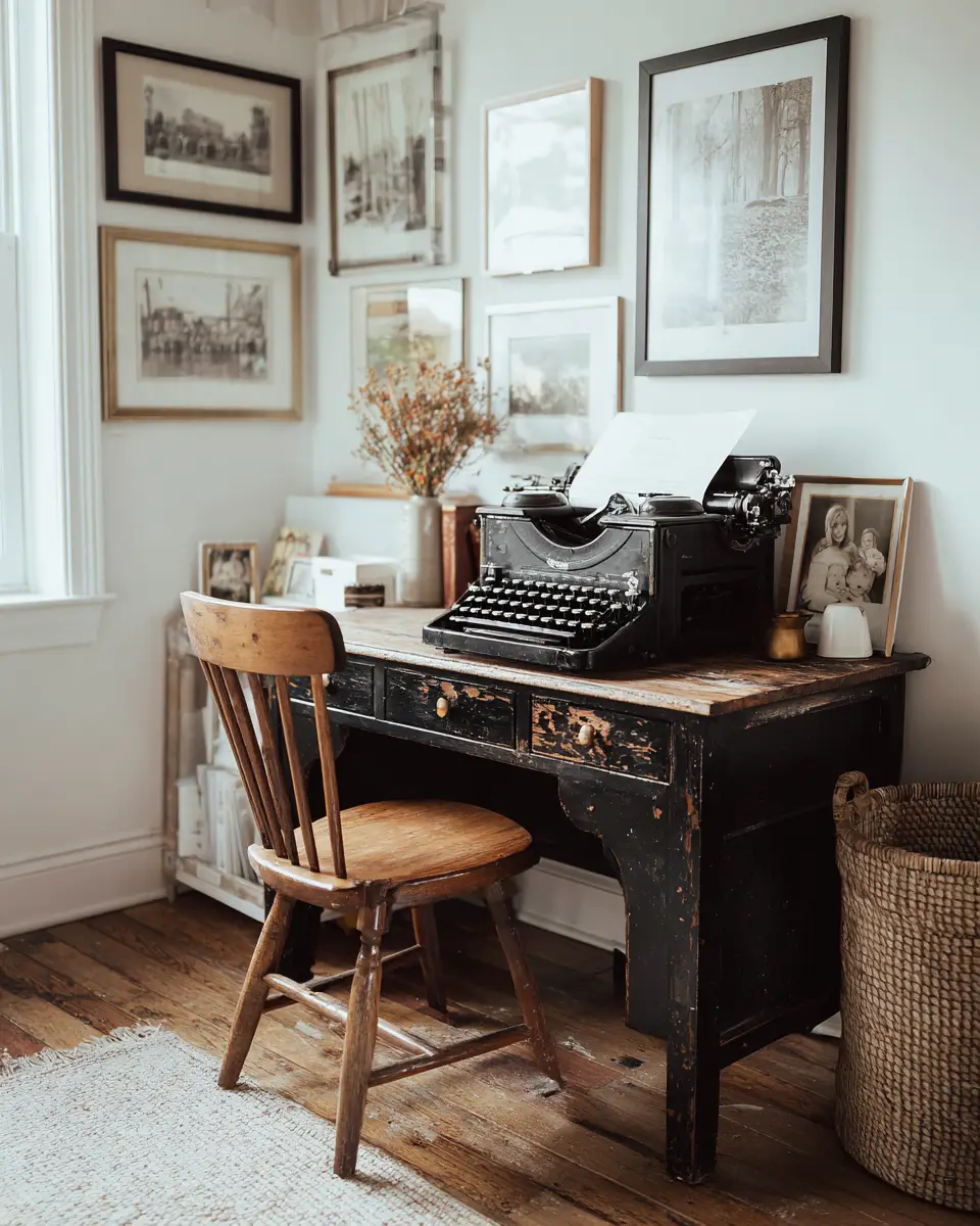 Serene Cottage Home Office Decor Ideas