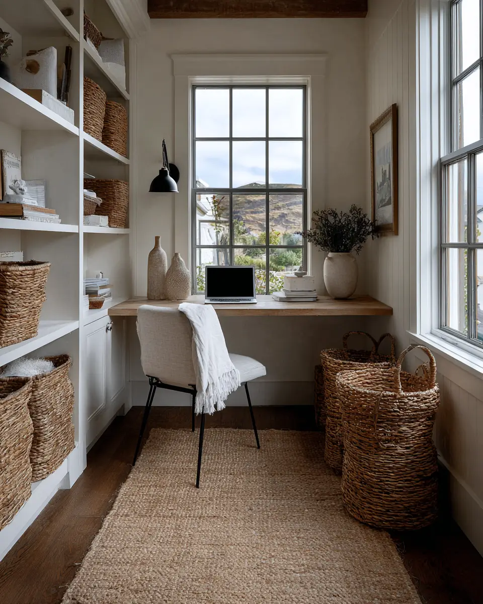Serene Cottage Home Office Decor Ideas