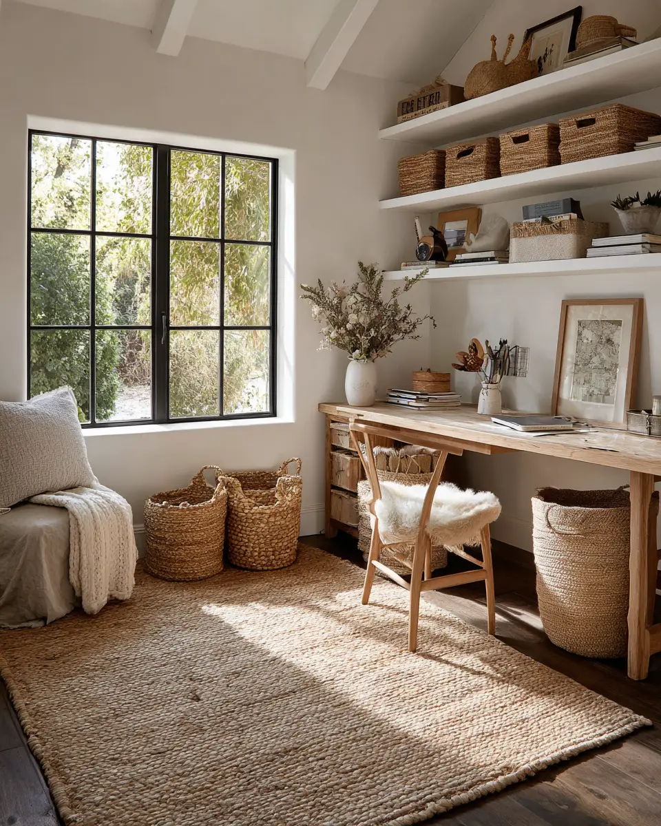 Serene Cottage Home Office Decor Ideas